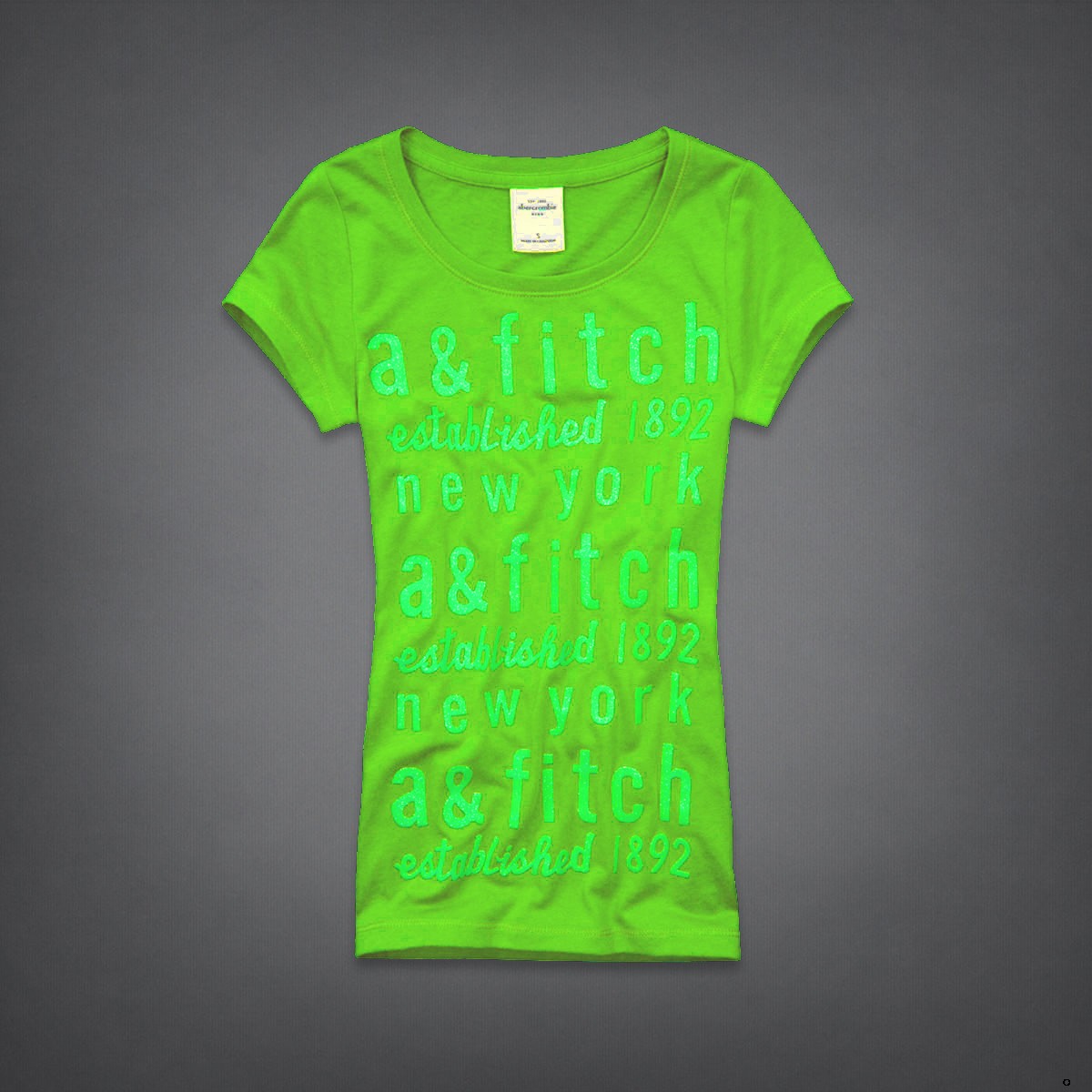 Abercrombie Fitch Mujeres De Cuello Redondo Corto Remera AF8239 Abercrombie Fitch Mujeres De Cuello Redondo Corto Remera AF8239